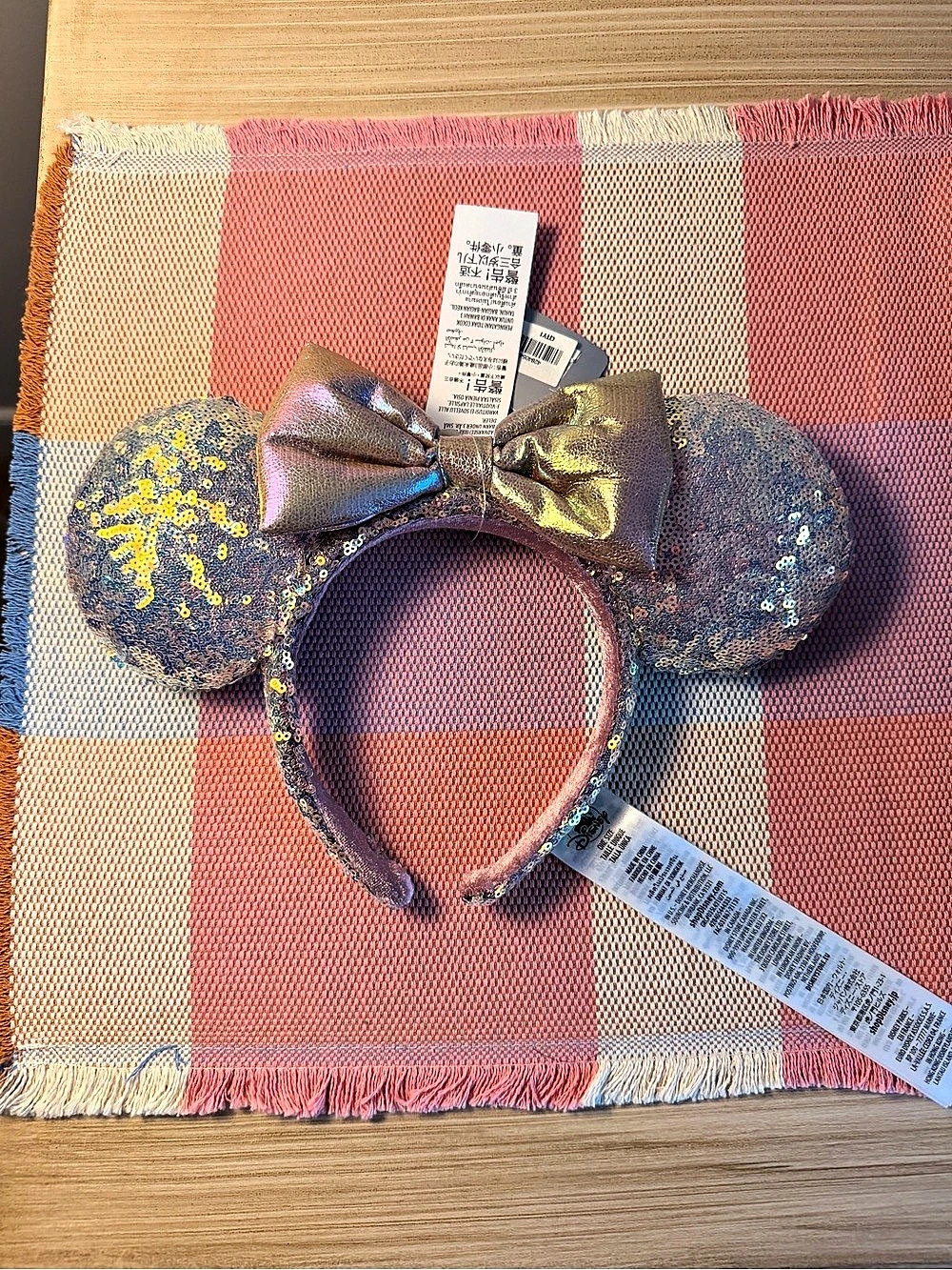 Disney Minnie Mouse EARidescent 50th Anniversary ears